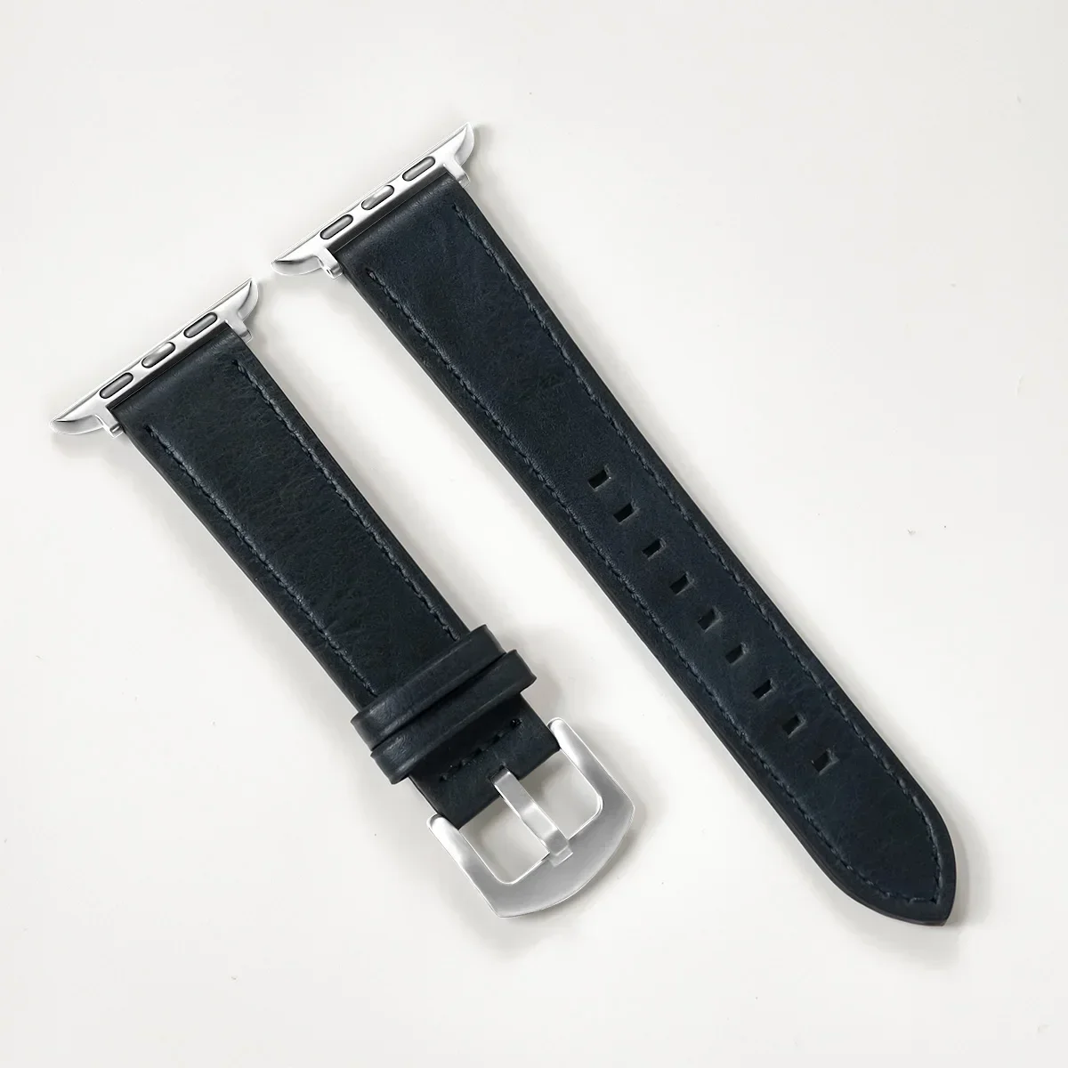 Klockarmband i kalvskinn till apple 5 se 7 klockarmband 8 kvinna 6 man 10 armband till iwatch 9 serien 49mm 44 45 46 42 40 41mm: Xxl / Ljusbeige