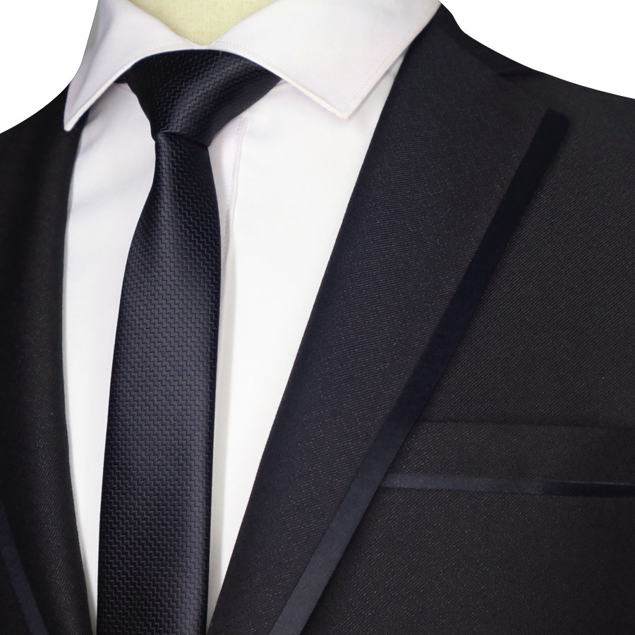 exclusif 59 "Long 5CM hommes maigre cravates noir Polyester soie rayures points Jacquard étroit mince cravate homme cou cravate fête: houndstooth