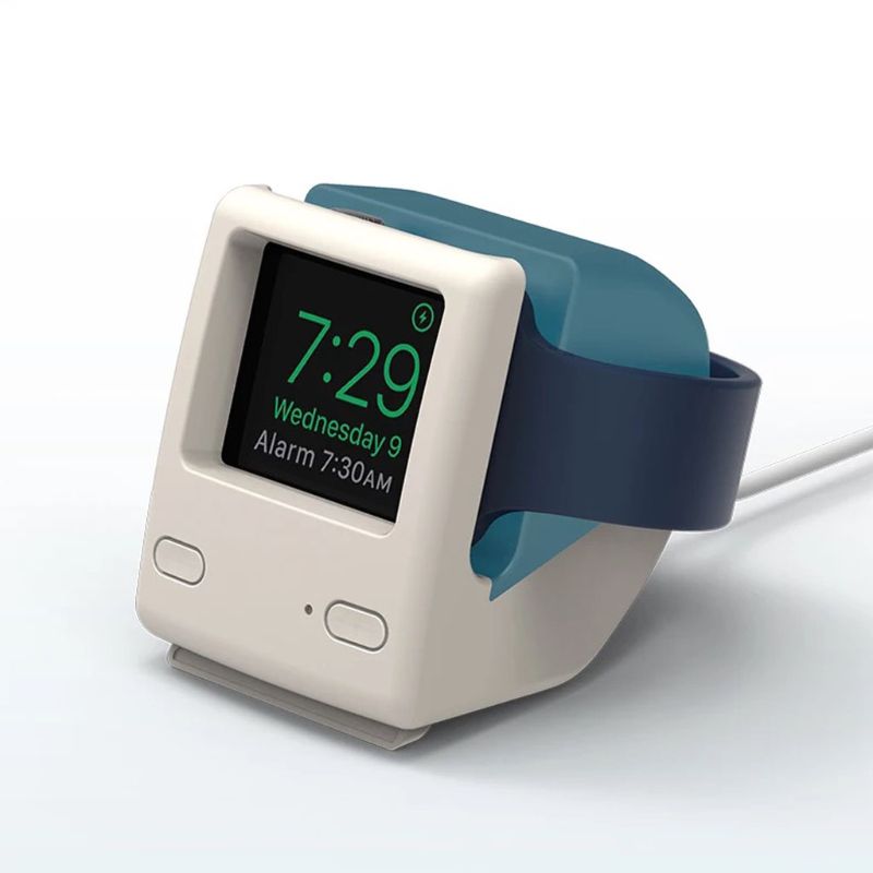Voor Apple Horloge 2345 Generatie Siliconen Retro Opladen Stand Iwatch Smart Horloge S6 Universal Classic Computer Opladen Base