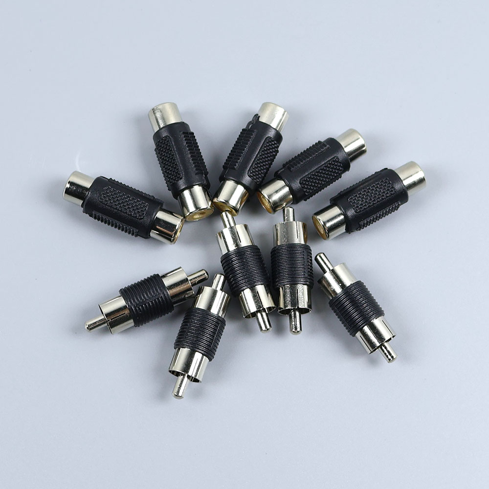 1/2/5pcs RCA Female to Female Jack Plug Connector Adapter Male to Male RCA Connector Video Audio Extender Cord Cable Converter