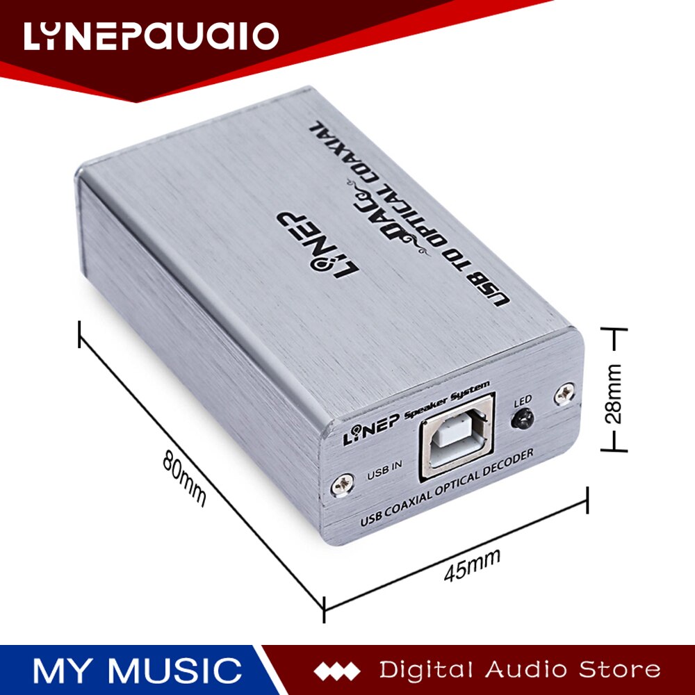 Computer USB External Sound Card PCM2704 Chip Fiber Coaxial Digital Signal Output Analog Signal 3.5mm Headphone Outputs