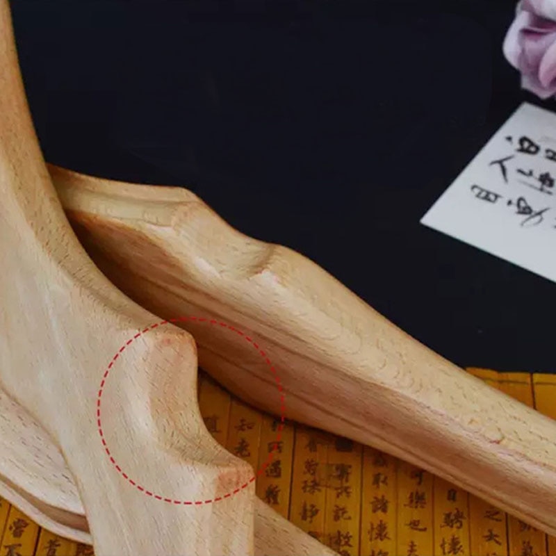 3Pcs Natuurlijke Beuken Massief Hout Schrapen Stok Body Gua Sha Massage Spa Therapie Tool Reflexologie Guasha Ontspanning Rolling Bars