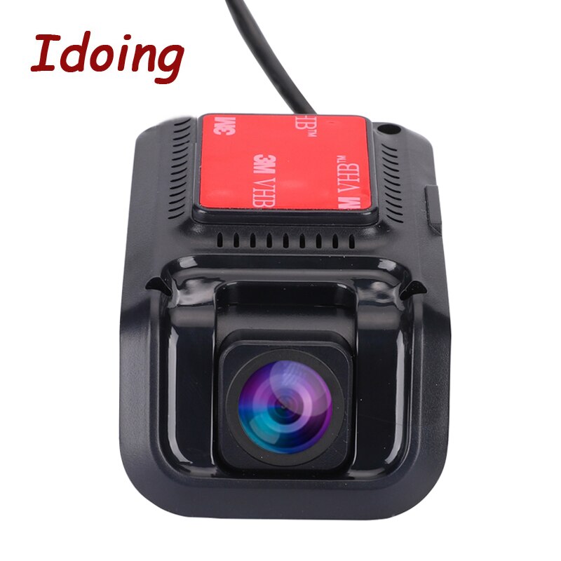 Idoing usb 2.0 frontkamera digital videoinspelare bil dvr kamera 1080p hd för android 5.1/6.0/7.1/8.0/8.1/9.0/10
