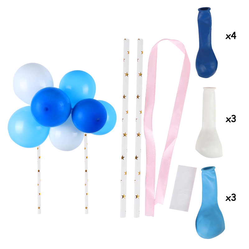 Wedding Decor Confetti Balloon Cake Topper Baby Shower Mini Latex Craft Cake Topper Birthday Party Decoration For Home Supplies: set 7