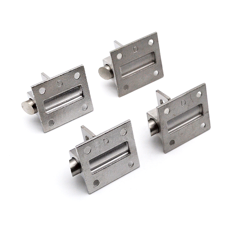 Latch Stainless Steel Window Gate Security Pull Ring Spring Bounce Door Bolt Automatic Latch Lock Spring Bounce Door Bolt