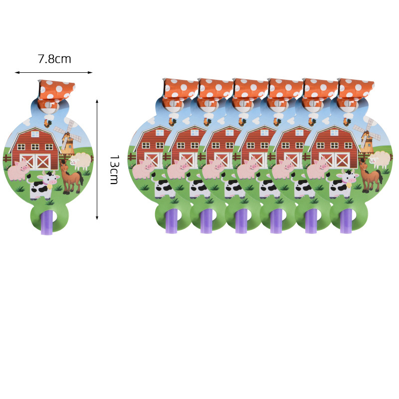 Farm Birthday Party Decorations Chicken Balloon Cow Disposable Tableware Set Baby Shower Dream Rangeland La Granja Zenon Party: wine red