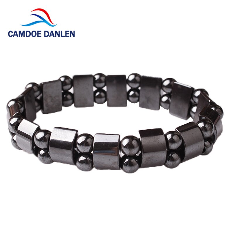 Bracelet en hématite CAMDOE DANLEN Bracelet en équilibre énergétique bijoux de soins de santé pour femmes Bracelets et Bracelet en corde élastique Germanium: S