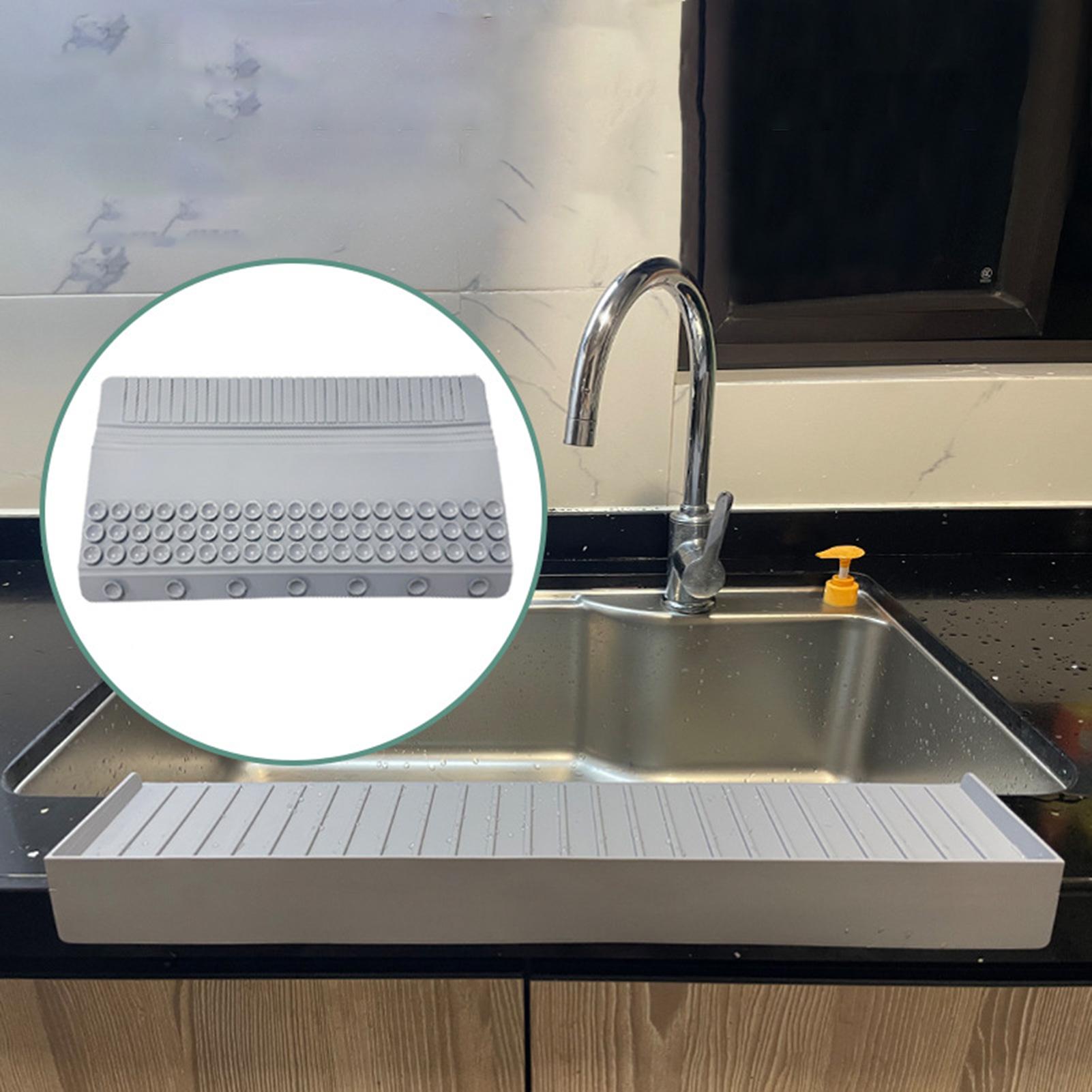 Gootsteenkraan Mat Spatscherm Gootsteenkraan Mat Randbeschermer Gootsteen Spatmat Kraan Spatscherm Siliconen Gootsteenbeschermer Met