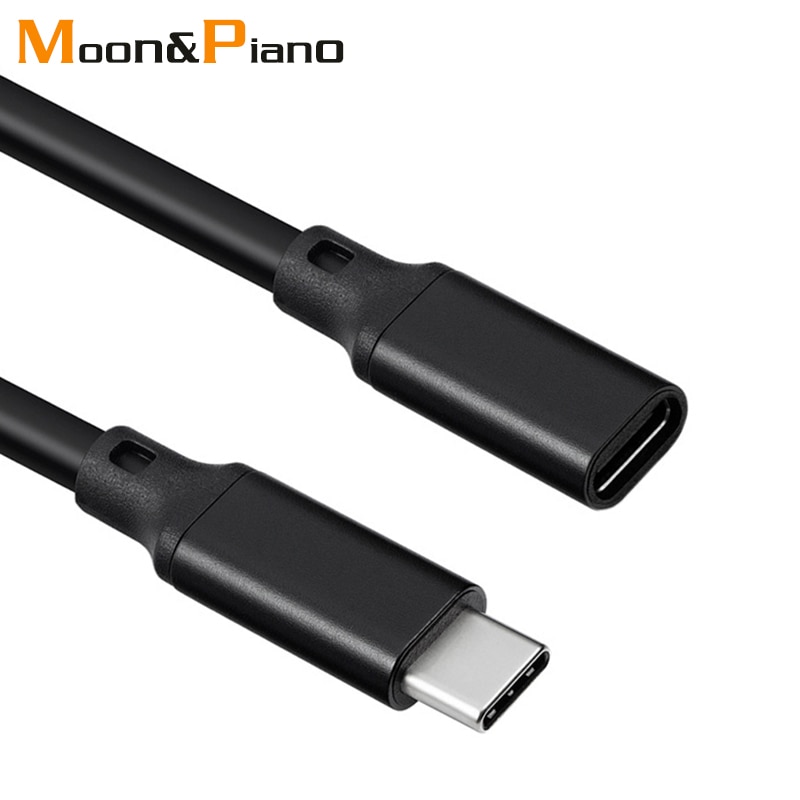 rodzaj-C rozszerzenie kabel męnarty na żeńnarty USB C przewód szybkie ładowanie kable ładowarki PD100W 5A 10 gb/s robić ładowania danych przewody 0.2m 0.5m 1m 2m