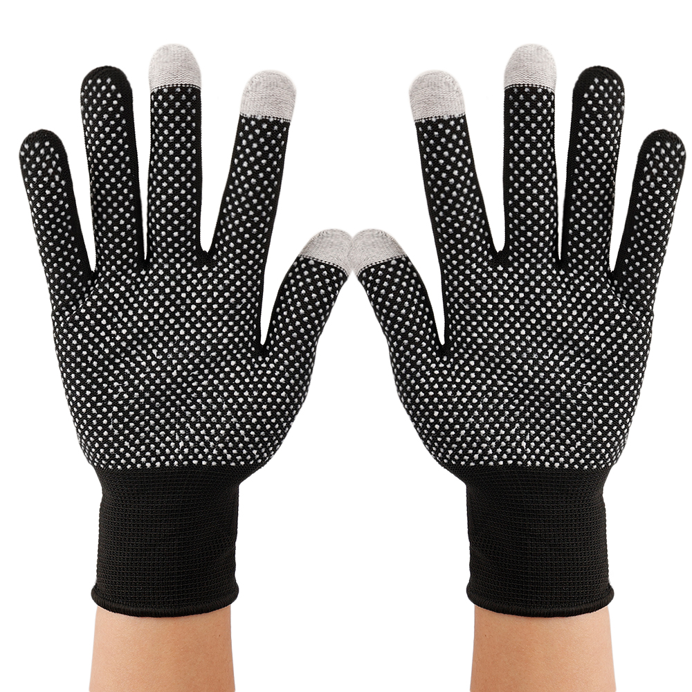 5 pares de guantes antideslizantes para montar al aire libre con pantalla táctil para hombres y mujeres guantes ligeros finos transpirables Anti-uv guantes para conducir: Gris