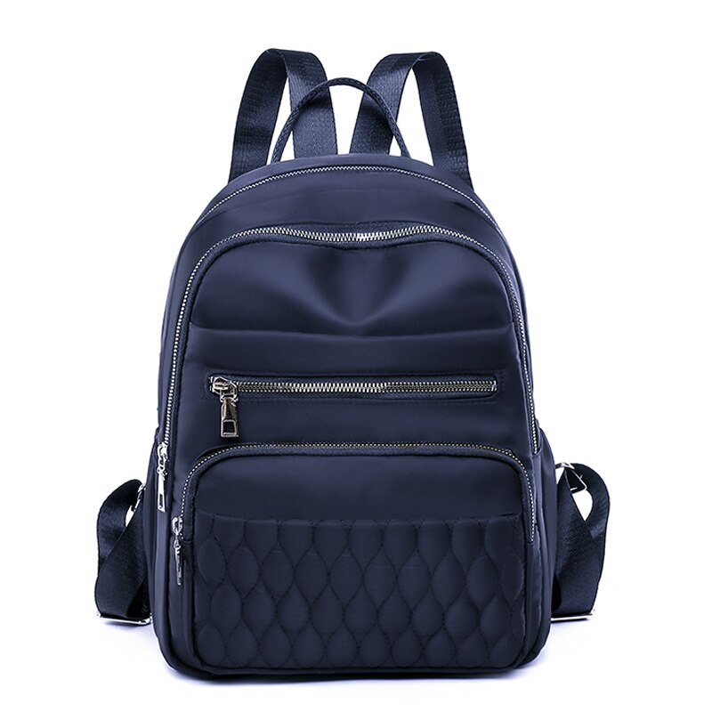 Mochila bonita estilo informal de viaje para mujer, morral escolar para chicas, de tela suave de , con múltiples bolsillos: Azul