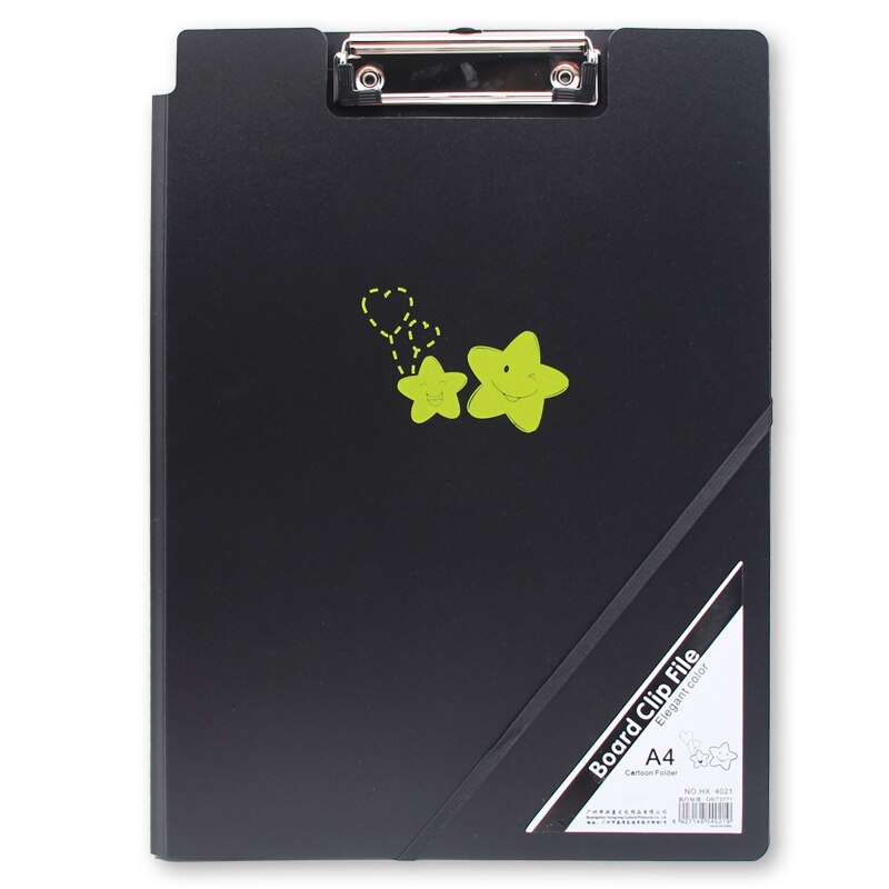 A4 File Folder Clipboard Writing Board Memo Plywood Double Clip Test Paper Storage Rack School Supplies Office Stationery: Rose Red