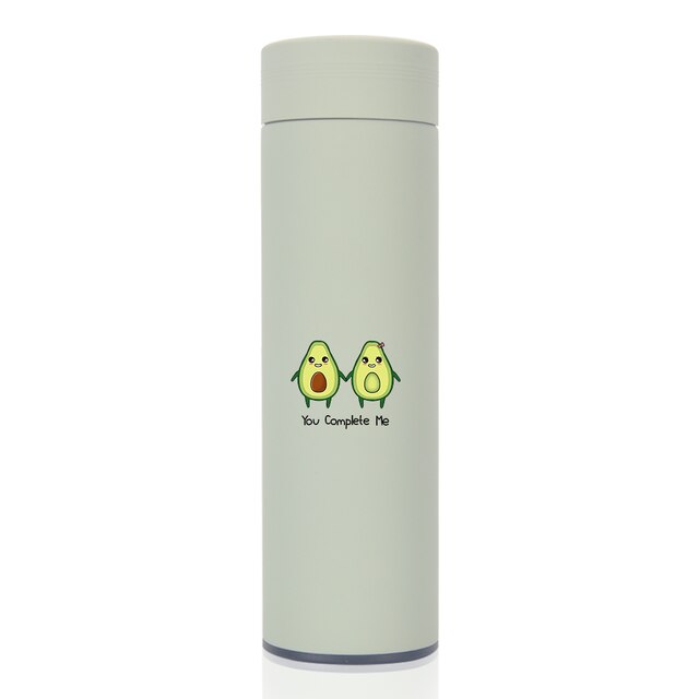 450 ml Karikatur Avocado Thermos Wasser Flasche Klassische Edelstahl Becher thermo Tee Tasse Bunte Cafe Tassen Tee Glaskolben: BAUV4501205775
