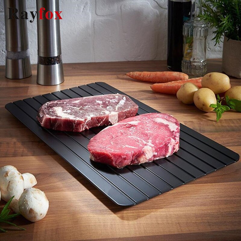 Kitchen Accessories Magic Fast Defrosting Tray Thaw freezing Food Meat Fruit Quick Defrosting Plate Board Safe Fast Thawing Tool