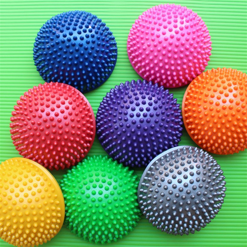 Pelota de balanceo para gimnasio, Pilates, deporte, Fitness, ejercicios de Fitball de PVC, recién inflable, bolas de Yoga de media esfera