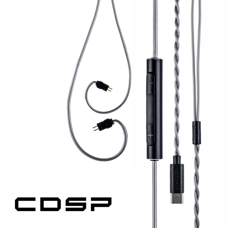 MOONDROP CDSP Earphone cable Online Interactive DSP USB-C earphone Upgrade Cable for Portable Wired HiFi Earphone