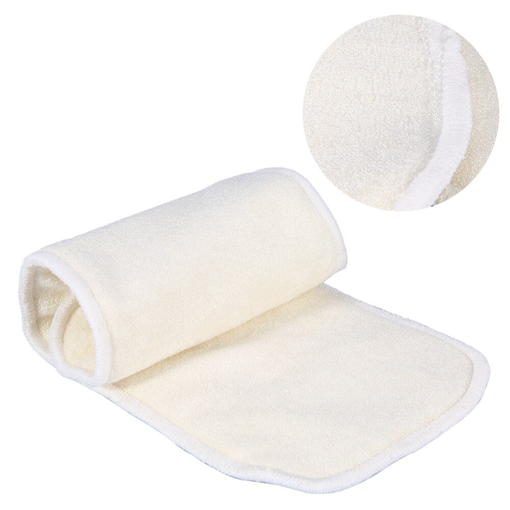 1Pc Reusable Nappy Liner Insert Washable Bamboo Fiber Cloth Adult Diaper Liner Insert 4 Layers Super Absorbent Adult Diaper