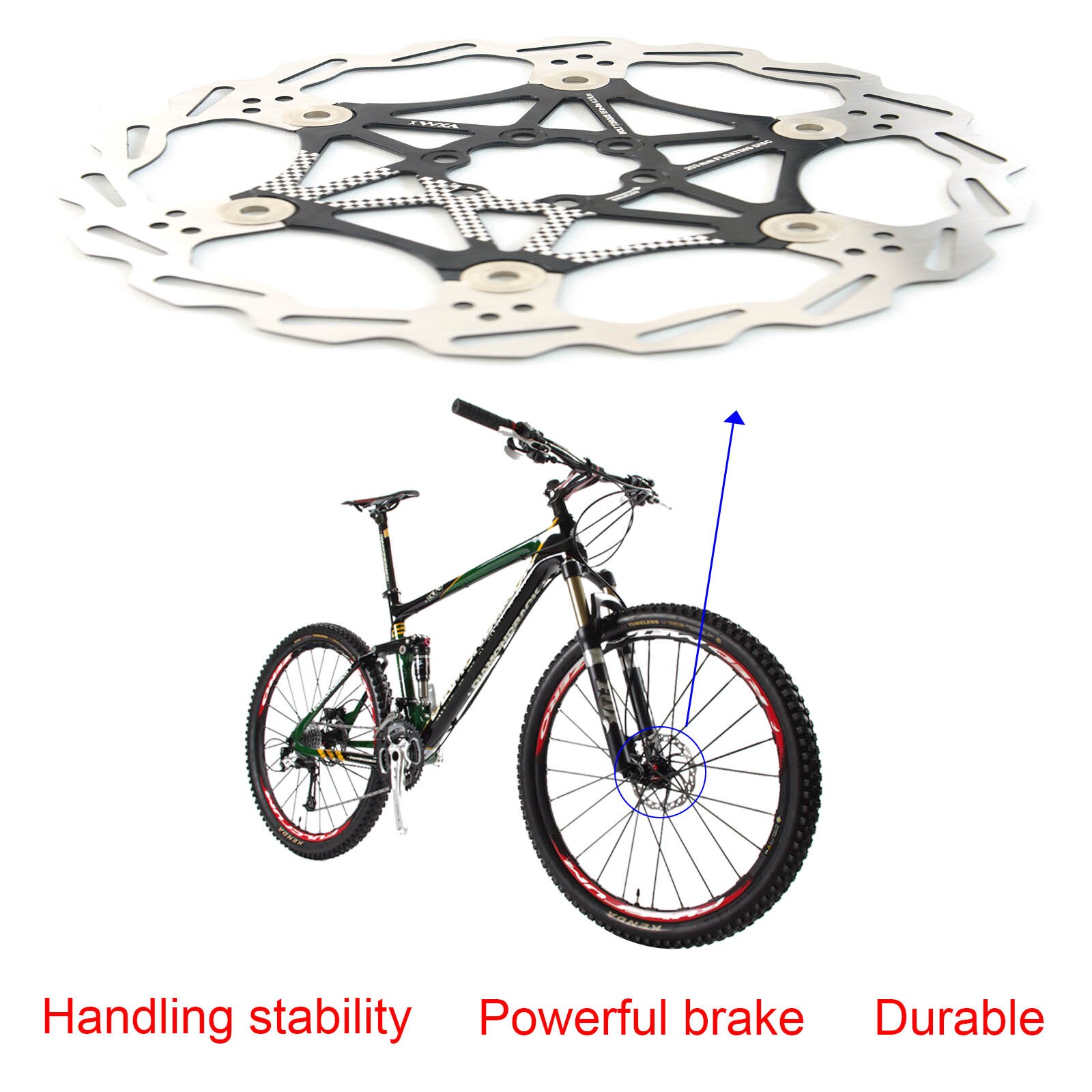 Bike Remschijven Warmteafvoer Drijvende Rotor Ultralight Float Disc Pad 160Mm 180Mm 203Mm Mtb Fiets schijfrem Pad