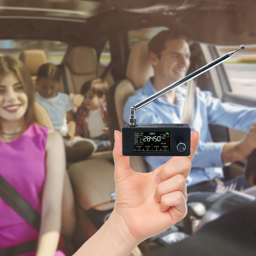 SI4732 0.5-108 mhz Radio portatile LSB USB AM FM Mini radio tascabile Schermo IPS da 1,9 pollici Radio FM/AM Ricevitore radio per tutte le bande