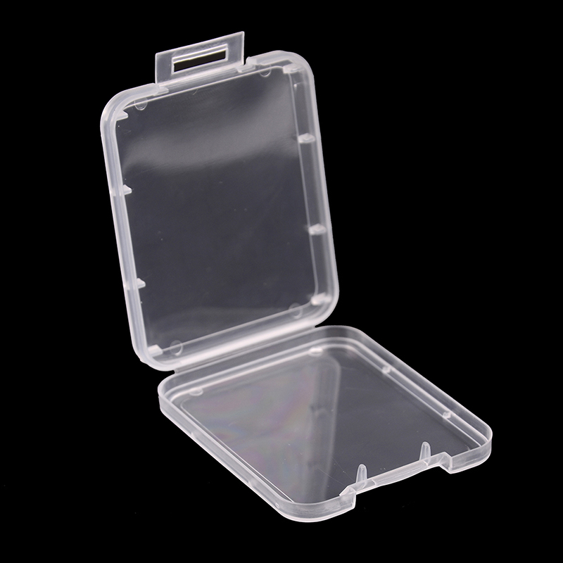 5pcs/lot Memory Card Case Box Protective Case for SD SDHC MMC XD CF Card White transparent