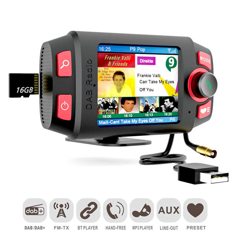 2.4 Inch Full Color Screen LCD Screen DAB/DAB Radio Picture Digital Broadcast Receiver