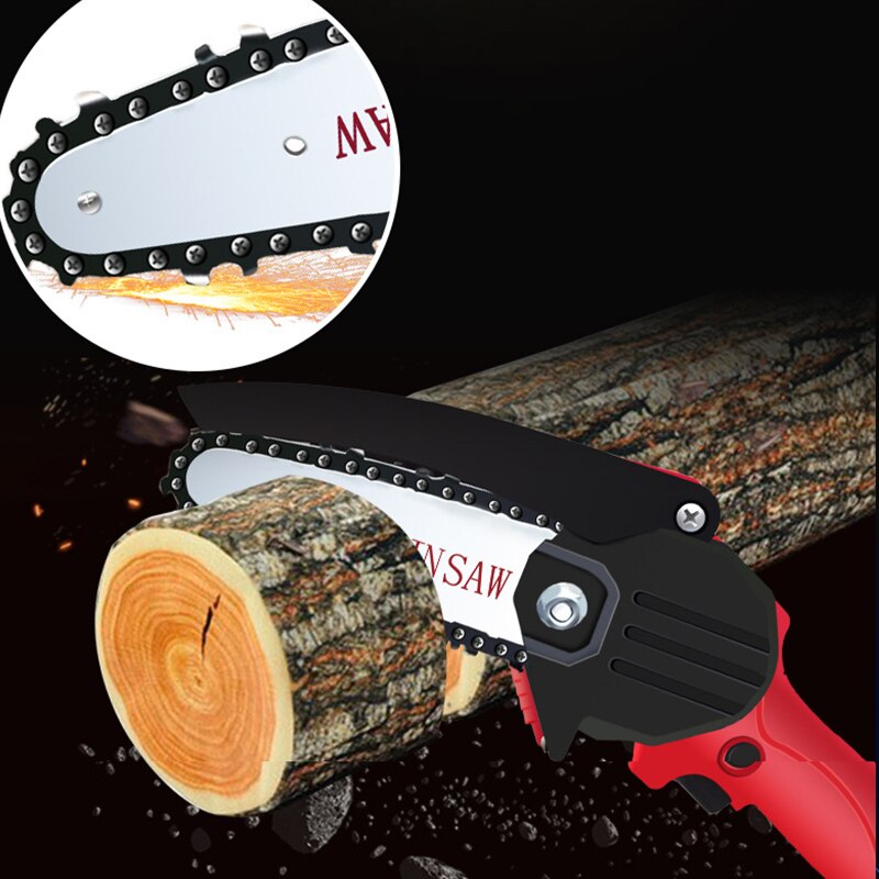 DJ001 24V Wireless Portable Rechargeable For Battery Electric Pruning Saw Mini Woodworking One-handed Garden Logging Saw