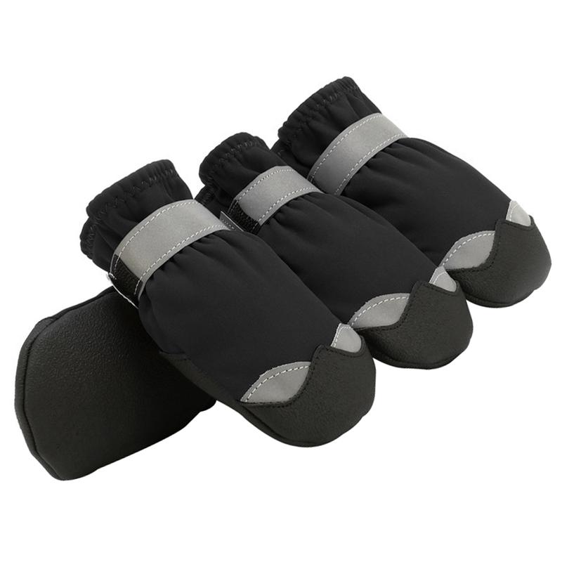 4pcs Dog Boots Winter Dogs Paw Protection Waterproof Anti-Slip Paw Protectors