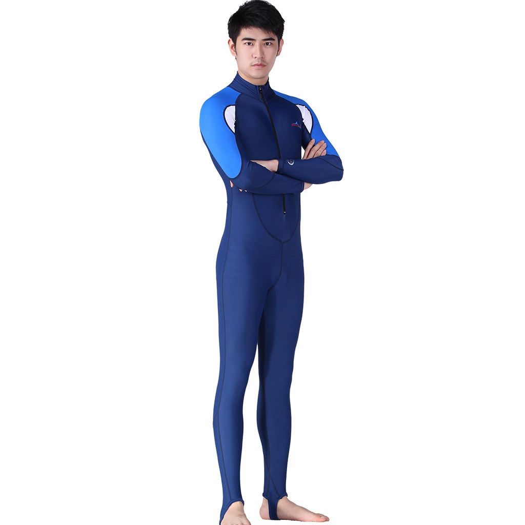 Maillot de bain manches longues homme plongée en apnée surf plongée sous-marine combinaison une pièce corps complet combinaison de bain traje de baño manga larga
