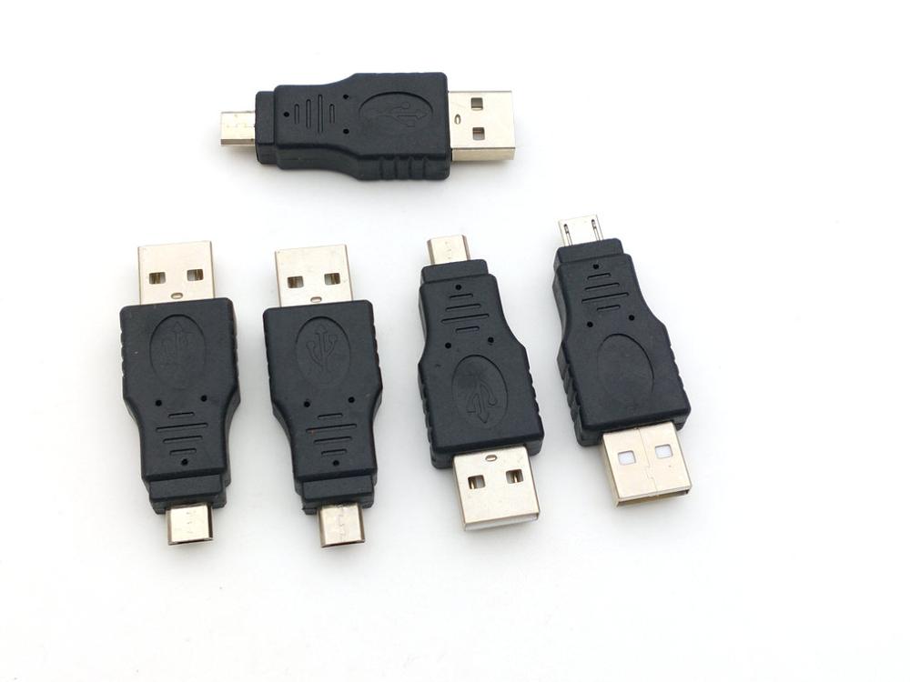 5 Stuks Usb 2.0 A Male Naar Micro Usb 5 Pin Male Plug Adapter Connector