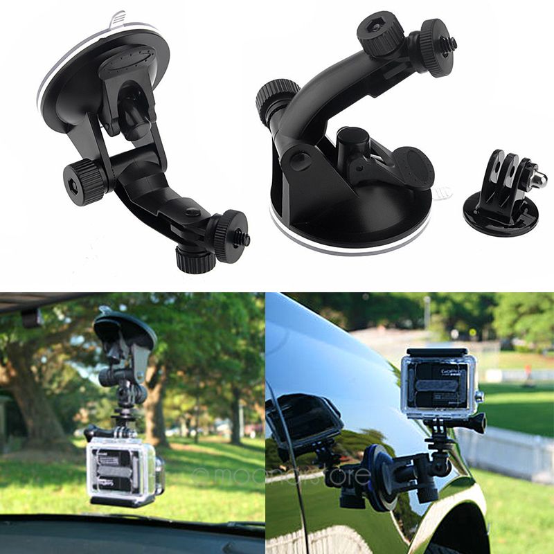 Auto Zuignap Adapter Vensterglas Mount Houder Statief Hero 5 3 + 3 2 1 Sjcam Sj4000 Yi Camera accessoires