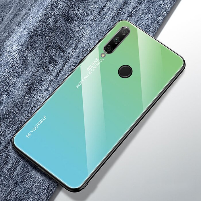 Luxus Fall Für Honor 9X9 X Premium Fall Gradienten Gehärtetem Glas Abdeckung Fall Für Huawei Ehre 9X globale Glas Fall Rüstung