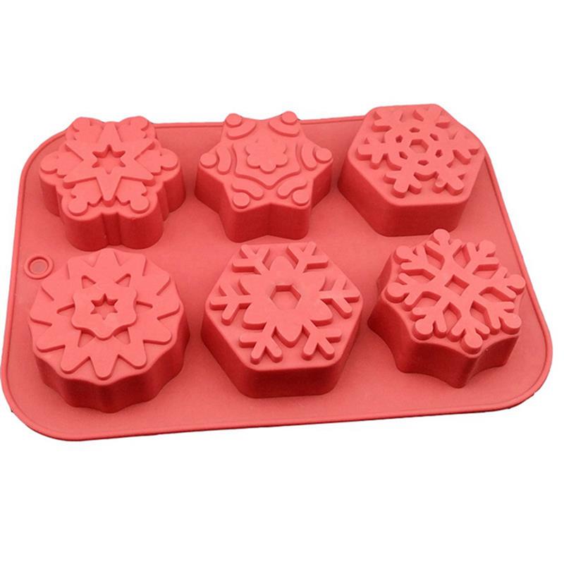 3d julepynt snefnug blonder chokolade fest gør det selv fondant bagning madlavning kage dekorationsværktøj silikone form