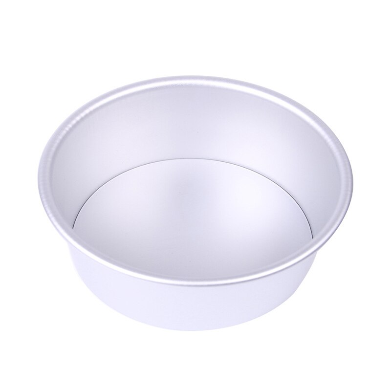Molde redondo para pastel de aleación de aluminio, 6 pulgadas, con Fondo extraíble, antiadherente, para pasteles, bandeja para hornear, herramientas para tortas: Default Title