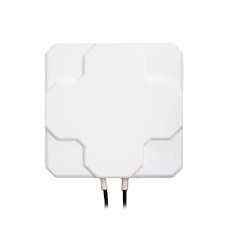 Antena MIMO 4G LTE para exteriores, 2x22dBi, panel de polarización dual LTE, conector n-hembra (blanco o negro), cable de 20cm: N-Female 20CM cable