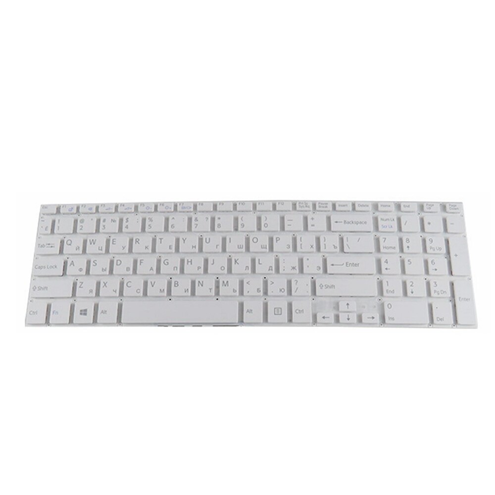 teclado ruso para ordenador portátil blanco Sony VAIO svf152c29v Fit 15 SVF152A29V SVF152A29M SVF15A SVF15E SVF153A1YV RU