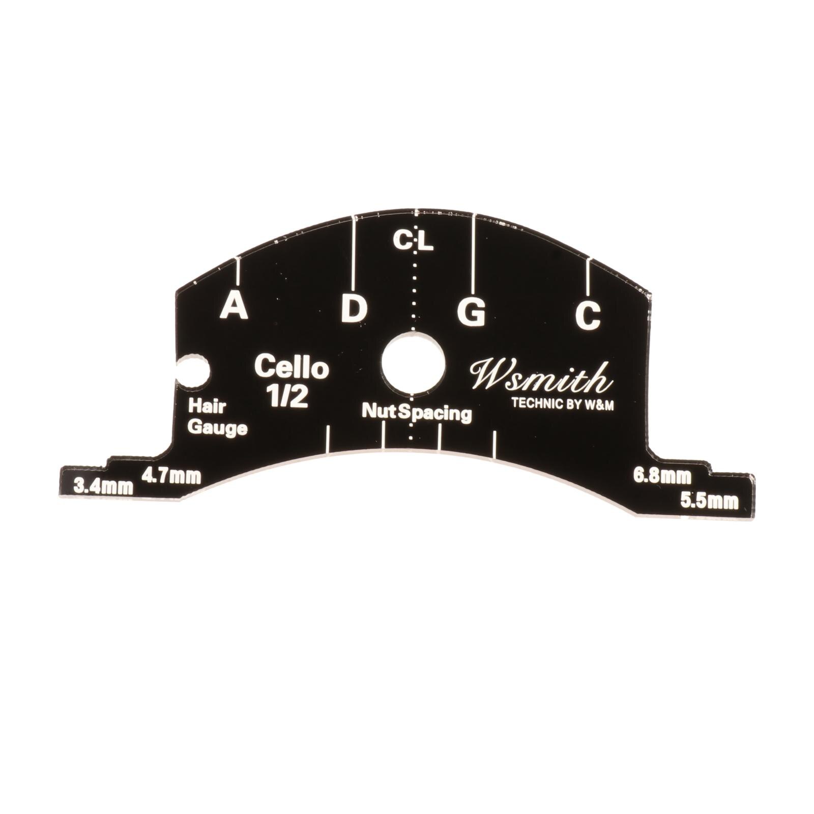 Violin Bridges Multifunctional Mold Template 1/2 3/4 4/4 Violin Bridges Repair Reference Fingerboard Scraper Making: 1-2 Cello