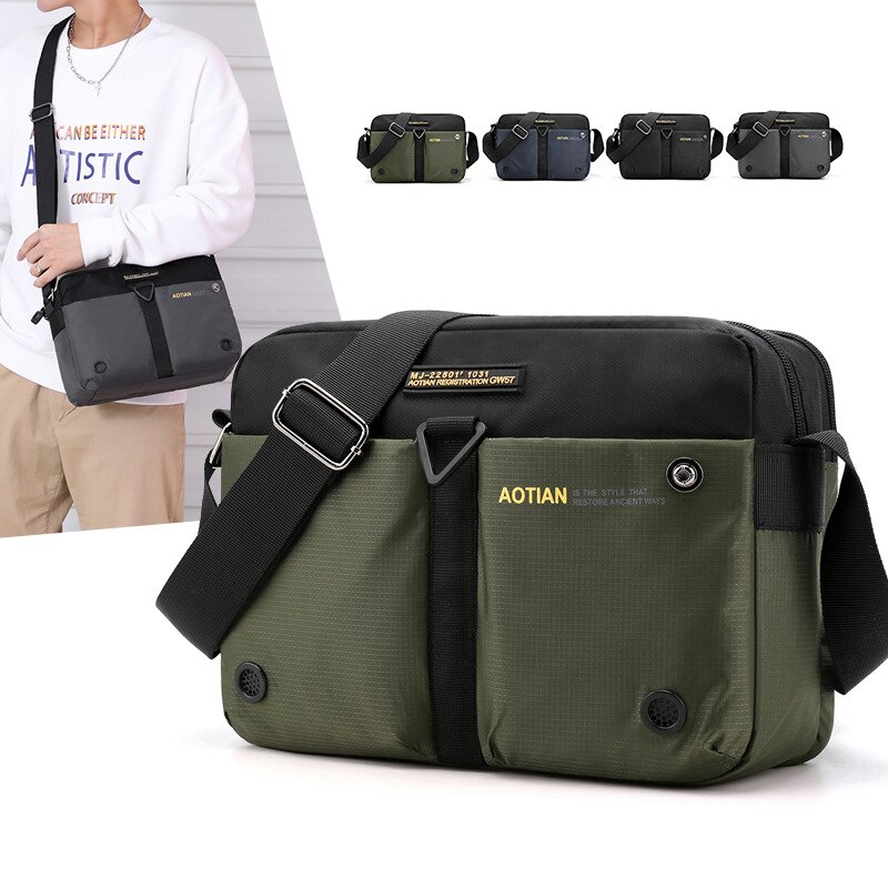 DORRISO Fashion Man Backpack Vintage Chest Bag Men for 10.9 Inch iPad