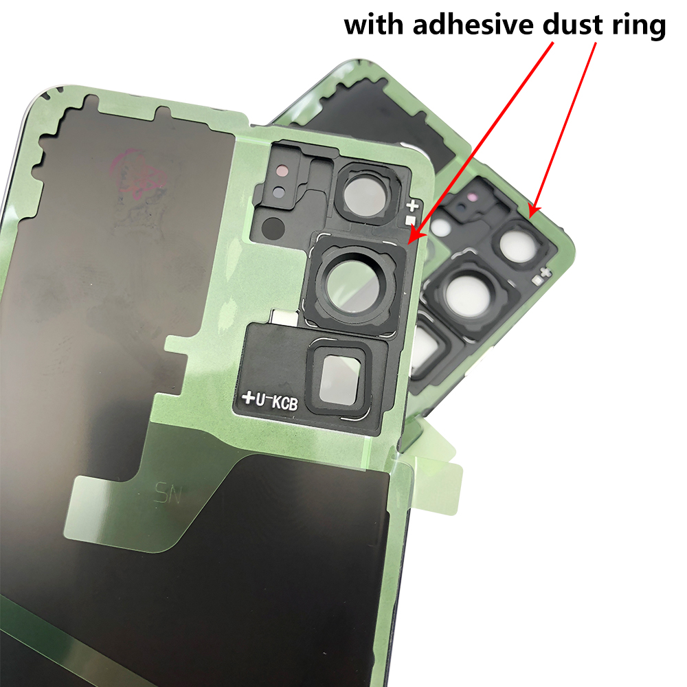 Terug Glas Vervanging Voor Samsung S21 Ultra Batterij Cover Achterdeur Behuizing Case Met Lijm Sticker Voor Samsung S21 Plus