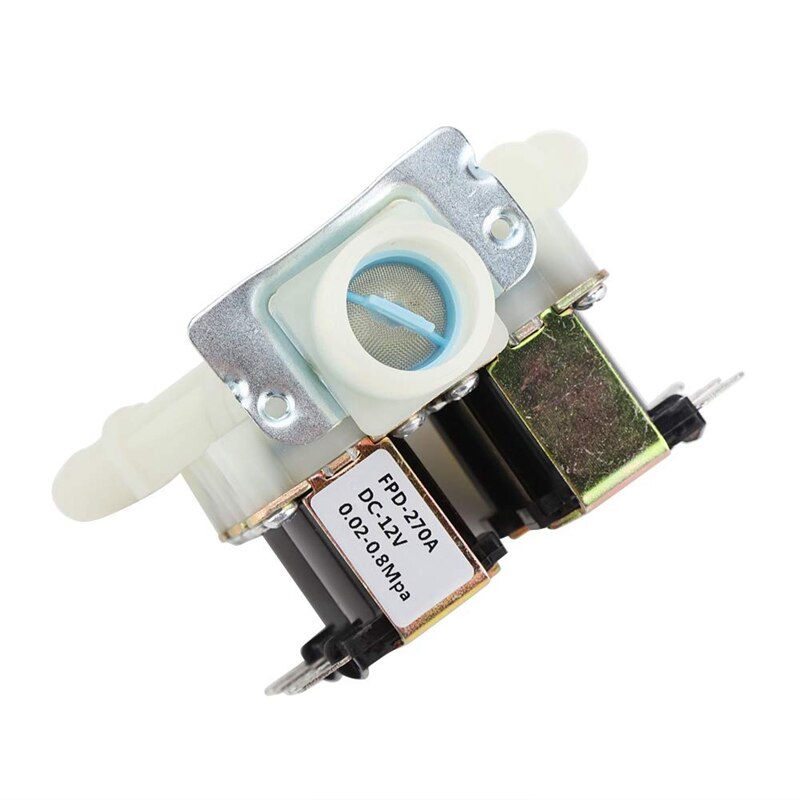 Water Inlet Valve, DC12V DN20 G3/4 inch 1 in 4 Out Plastic Solenoid Valve Electronetic Valve Normally Closed Water Drain Valv