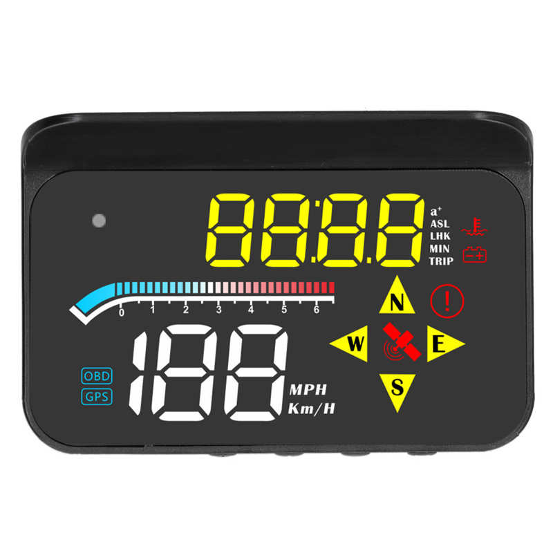 digital speed meter car instrument panel Auto OBD2 + GPS Systerm HUD Head‑Up Display Digital Car Speed Projector Universal