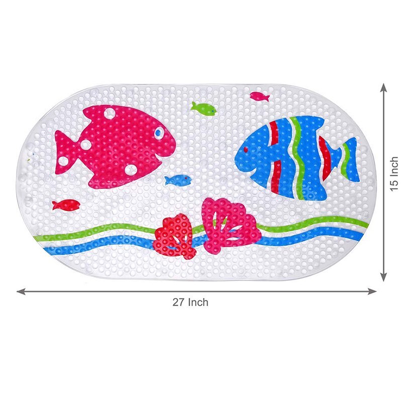 Antislip baby bad speelmat peuter speelgoed antibacterieel bad douche cartoon mat duurzaam schimmelbestendig 27 x 15 inch