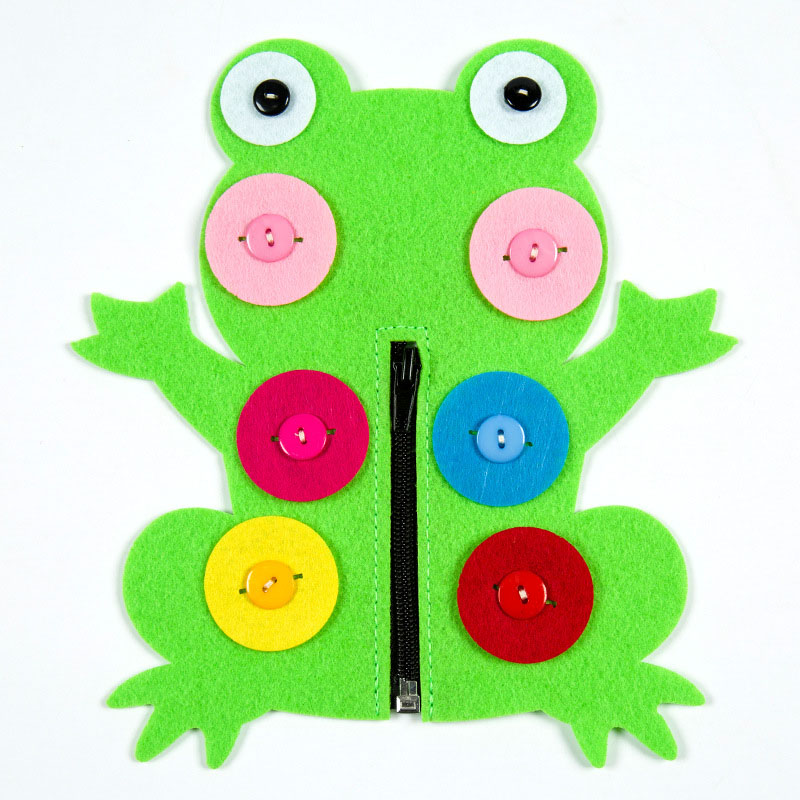 Boutons à fermeture éclair à main, enseignement manuel de la maternelle, bricolage tissu à tisser, jouets éducatifs d'apprentissage précoce pour enfants, aides Montessori: 15