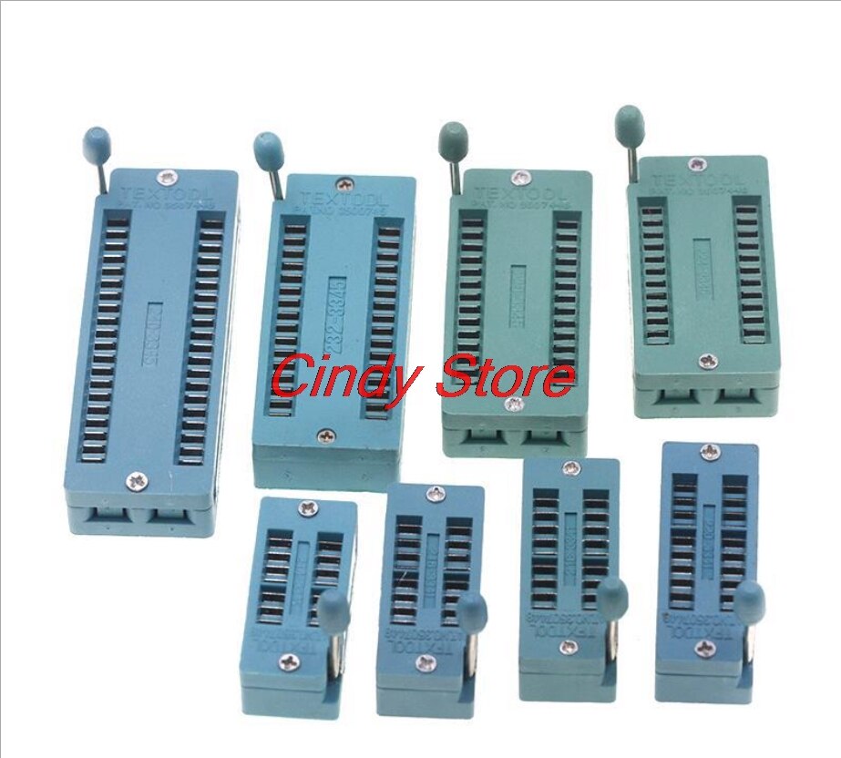 10pcs IC lock seat Test Universal zif socket 14 16 18 20 24 28 40 Pins