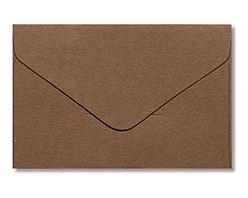 (10 pieces/lot) 10.5*6.7CM Vintage Special Paper Mini Envelope Membership Card Envelopes: Dark Brown