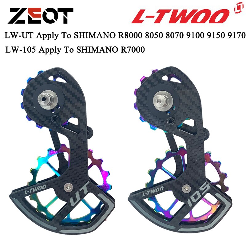 LTWOO UT rowerowe łożyska ceramiczne z włókna węglowego oszukać koło pasowe zestaw tylne przerzutki koło prowadnicy dla Ultegra DURA as 105