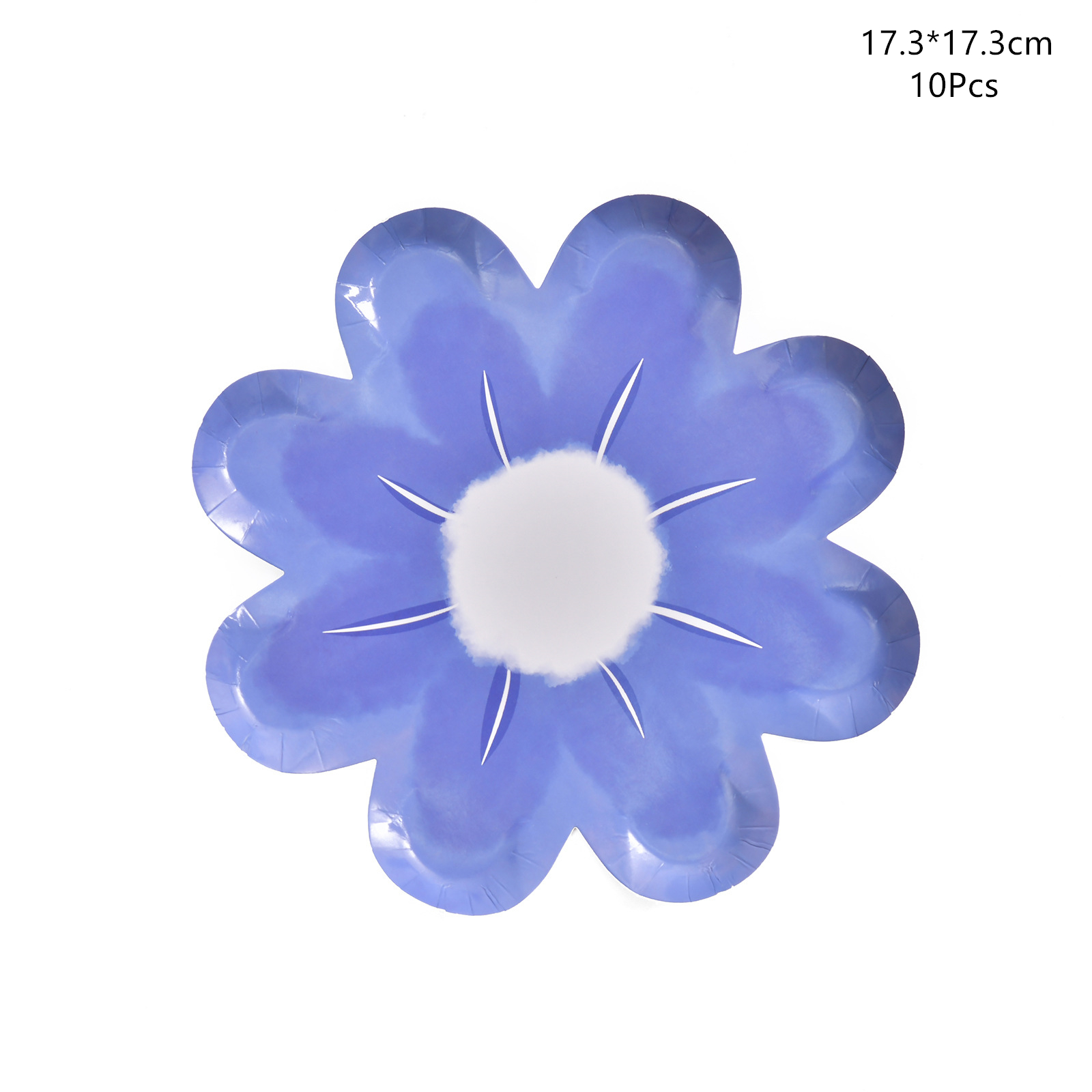 Disposable Daisy Paper Plate Flower Meal Plate Picnic Cake Plates Birthday Theme Party Decoration: light green