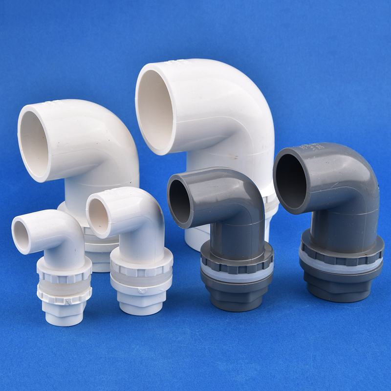 16 ~ 50 mm weißes PVC-Aquarium-Ablaufgelenk 90 ° Ellenbogen Entwässerung Anschluss Garten Bewässerung Aquarium Überlauf Wasser Versorgung Rohr Teile