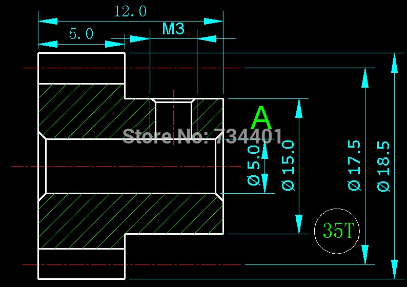 0.5m/35 tooth /hole 5, 6/metal precision model of micro motor /rack/ spot Carbon steel/Meat Grinder Parts etc.