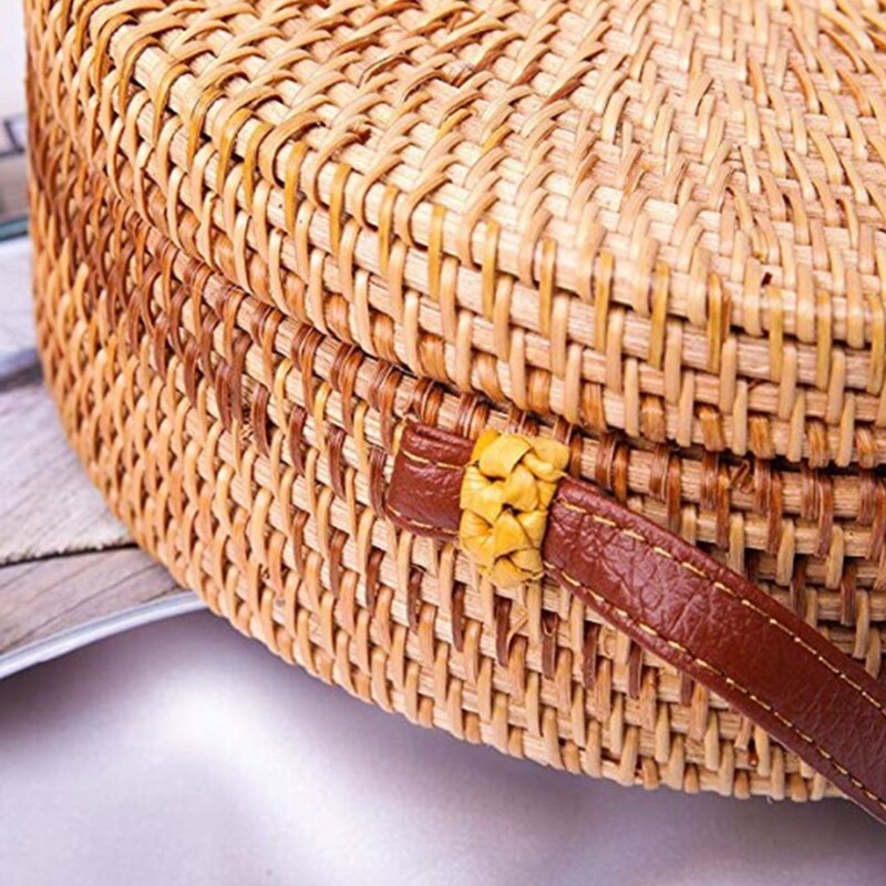 Auau-vrouw rotan gebreide tas stro tas schoudertas