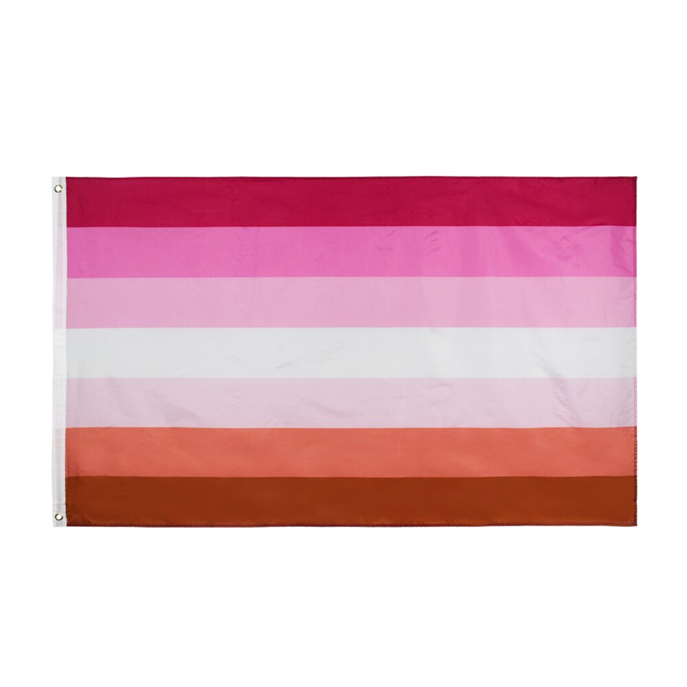 90*150cm lgbt solnedgang lesbisk flagg: E